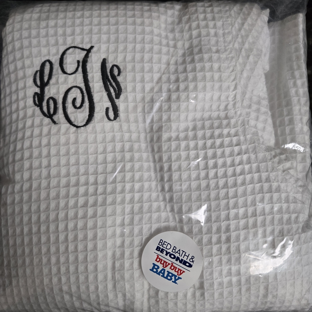 Elegant White Waffle Robe